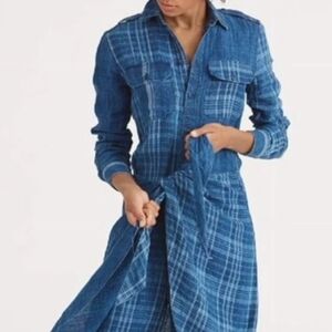 Polo by Ralph Lauren Blue Plaid Dress